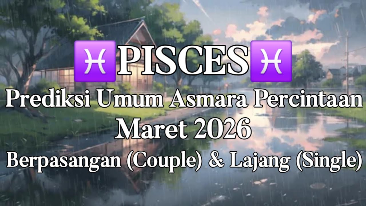 ♓️PISCES♓️, MARET 2026. ENERGI PERCINTAAN, BERPASANGAN & LAJANG (PREDIKSI UMUM).
