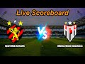 Sport Club do Recife vs Atletico Clube Goianiense | Brazilian Serie B | Live Score