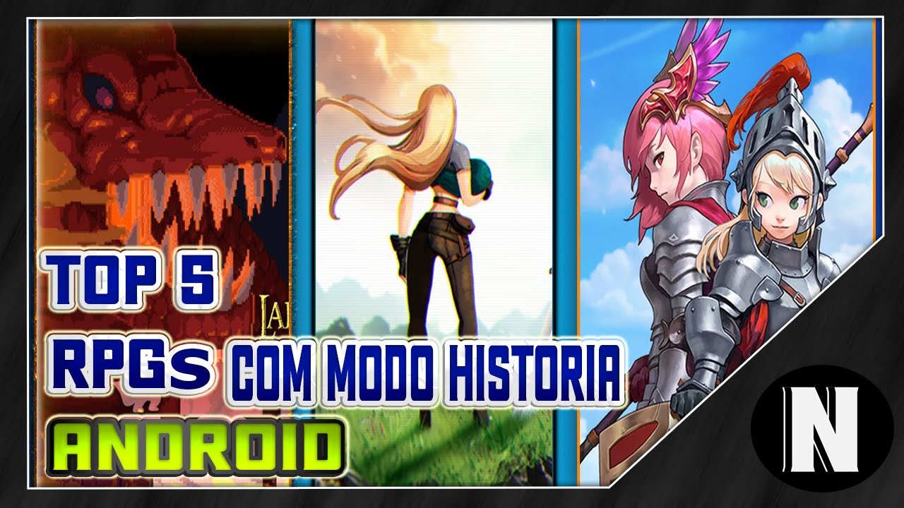 TOP 5 JOGOS DE RPG COM AVENTURA E MODO HISTÓRIA ( ANDROID )