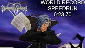 KH RE: COM [Riku Proud Mode] Zexion [WR] Speedrun 0:23.70 [WORLD RECORD]