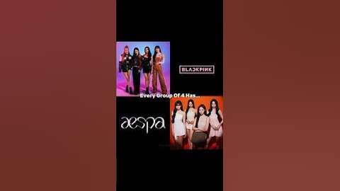 Every Group Of 4 Has...(Blackpink & Aespa Ver) #fyp #trending #edit #kpop #blackpink #aespa #shorts