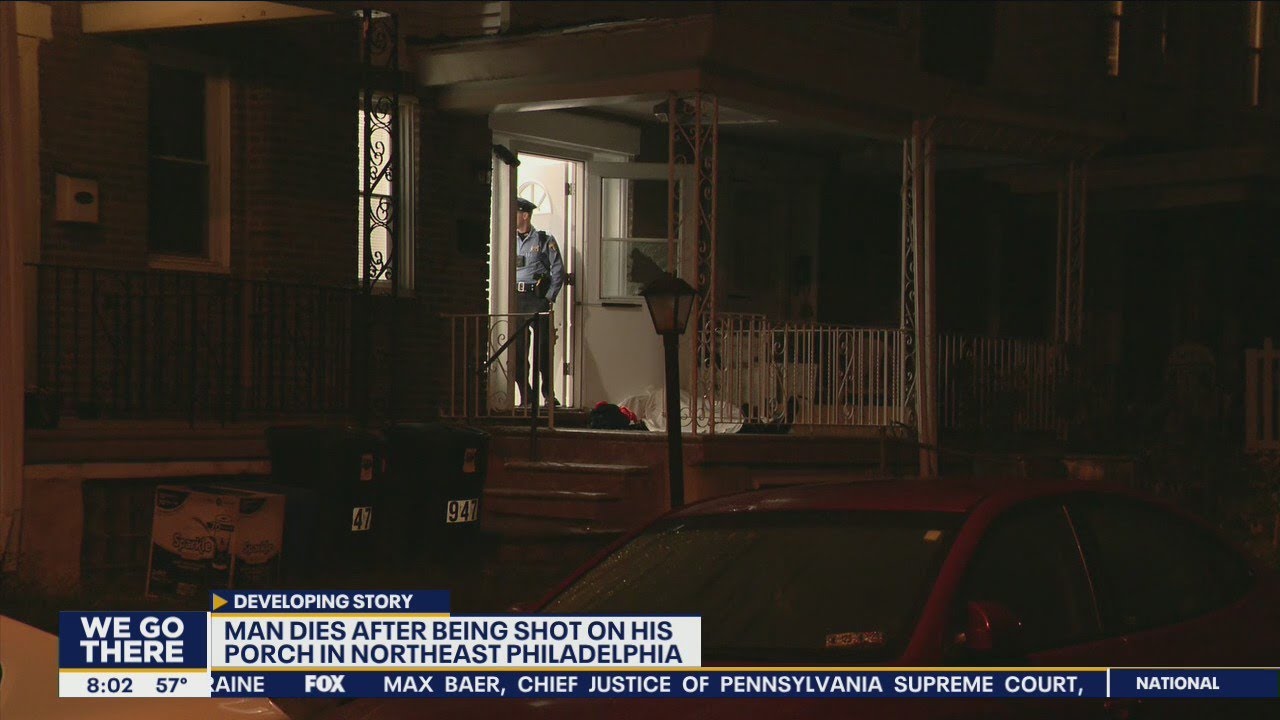 Man dies after being shot on his porch in Northeast Philadelphia - YouTube