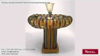 Art Deco Antique Fountain French Architectural Elements