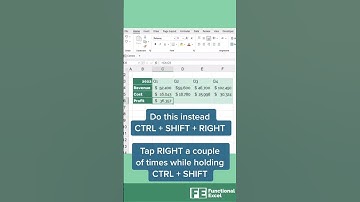 Don’t click and drag #excel