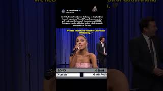 When Ariana Went Full Goth 🦇#ArianaGrande #PopCulture #LiveMusic #KendrickLamar #Evanescence