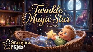 Twinkle Twinkle Magic Star 🌙⭐ | Bedtime Song for Kids | StarGlowKids