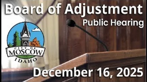Board of Adjustment - December 16, 2025
