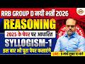 RRB GROUP D 2026 | SYLLOGISM-1 | REASONING CLASS FOR RRB GROUP D 2026 - SAURABH SIR