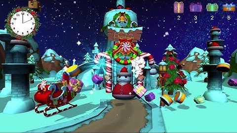 Interactive wall with a New Year