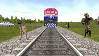 Vfx magic video Train road dance animal #viral #trending