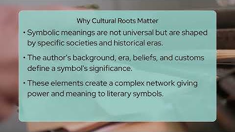 How Does Cultural Context Decode Literary Symbolism?