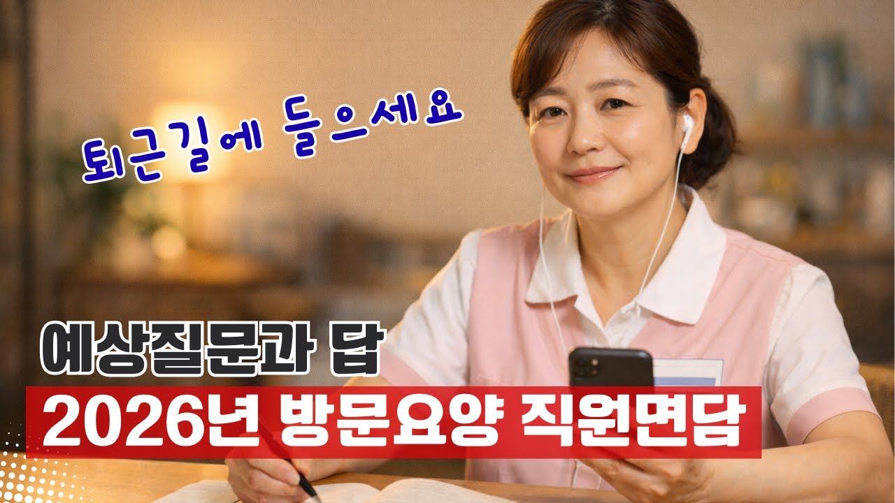 2026년 방문요양기관 평가 대비 / 직원면담 질의응답 (그냥 틀어놓으세요 외워집니다)