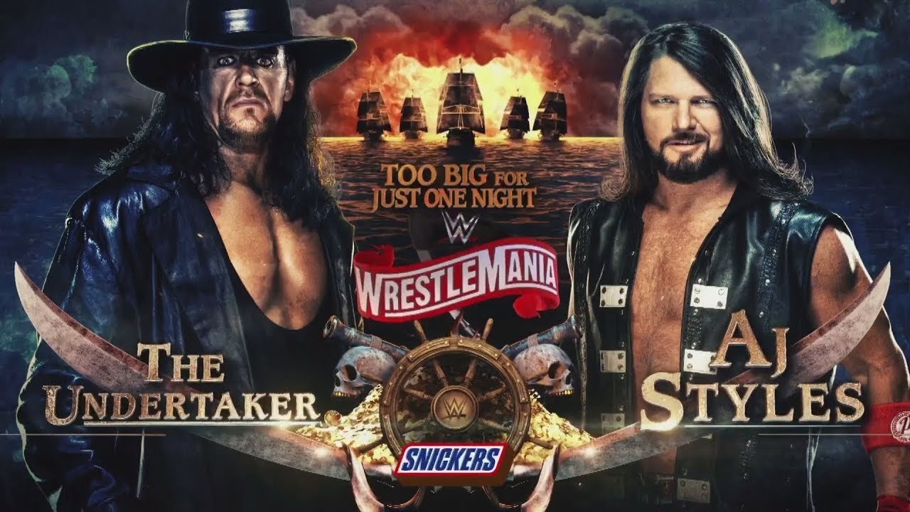 FULL MATCH- WRESTLEMANIA 36 THE UNDERTAKER VS AJ STYLES BONEYARD MATCH 2020