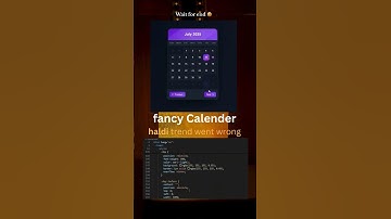 Ultimate Modern Calendar Design 2024 | HTML, CSS & JavaScript Tutorial (Dark UI + Animations!)