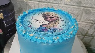 Frozen elsa photo cake easiest ever#waseembakersfood#subscribe#birthdaycake#cakerecipes #baking