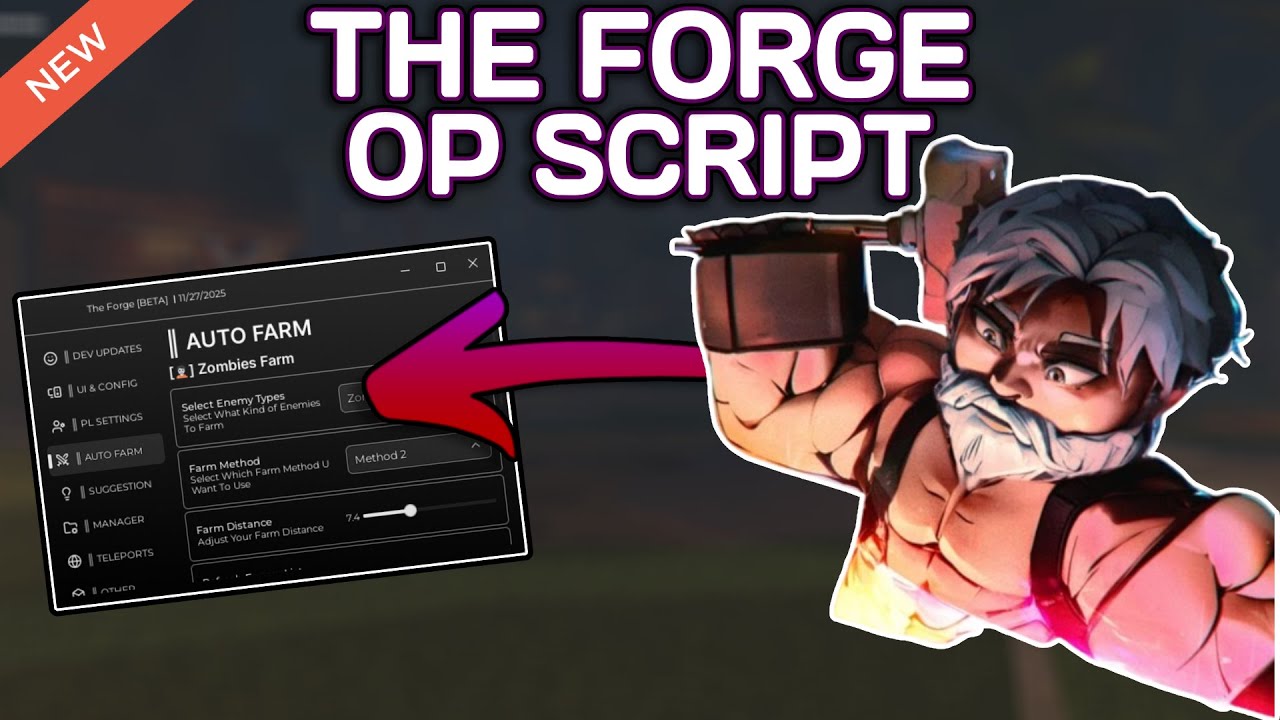 [BETA] The Forge OP Script (2025) PASTEBIN - Auto Farm | Auto Sell ...