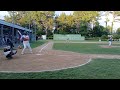 Mick Byrnes goes deep, but the Tarklin Field Green Monster just barely robs his home run