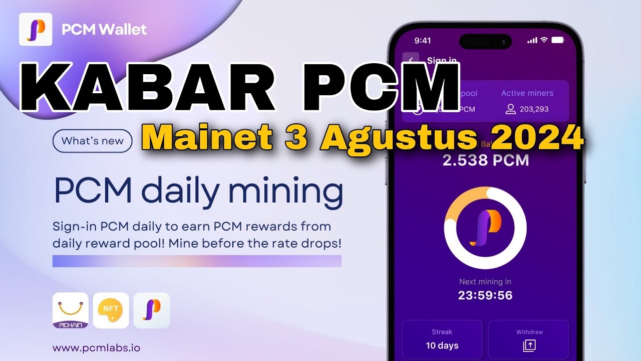 PCM Wallet Mainnet 3 Agustus 2024 - YouTube