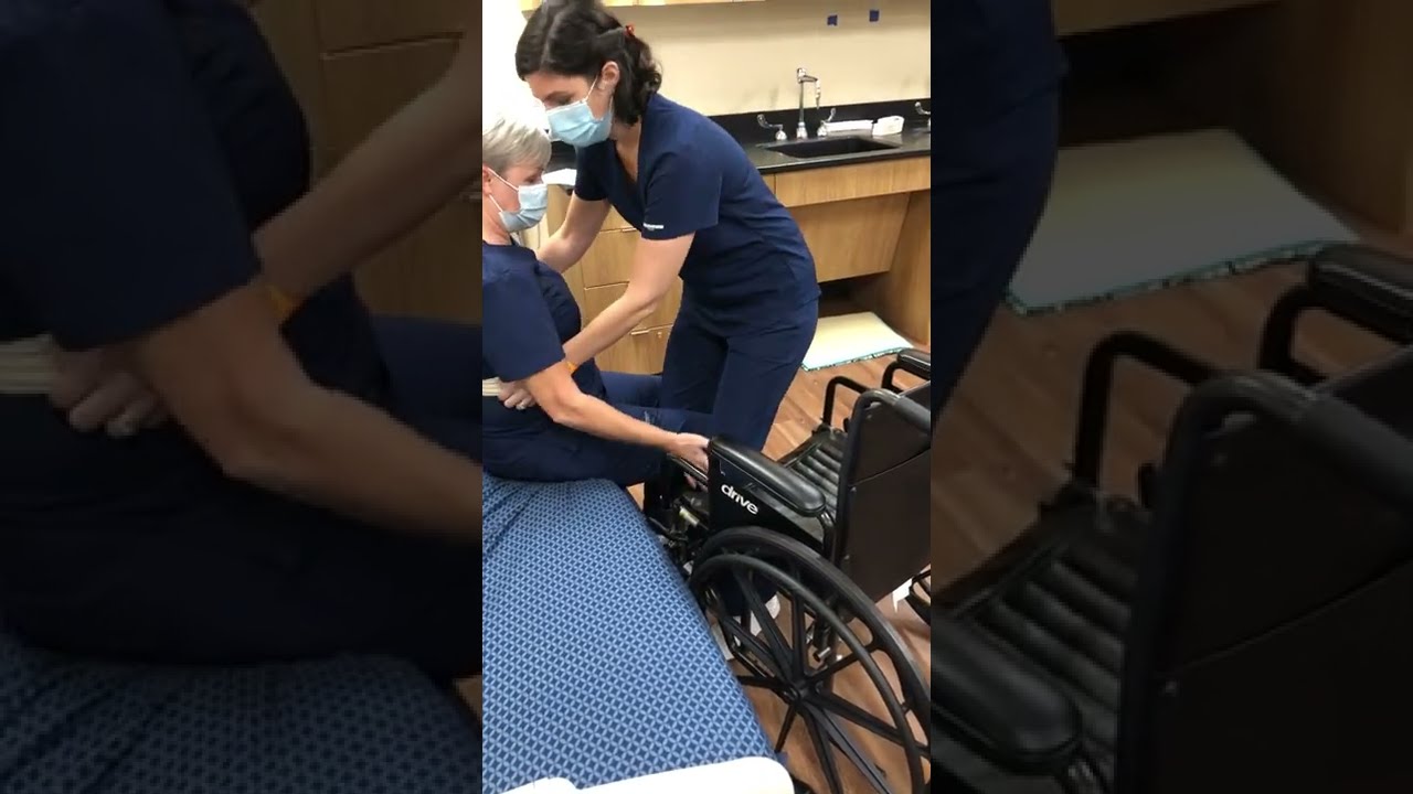 Stand Pivot Transfer Bed To Wheelchair