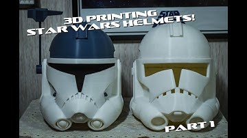 3D Printing Star Wars helmets! From Meshmixer, to Cura, to Printing. (PART 1)