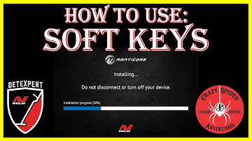 How to use Soft Keys - Minelab Manticore Software Update Upgrade