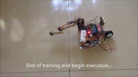 Crawling Robot Simple Reinforcement Machine Learning (Arduino code available)