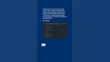 Run certain code every n seconds #shorts