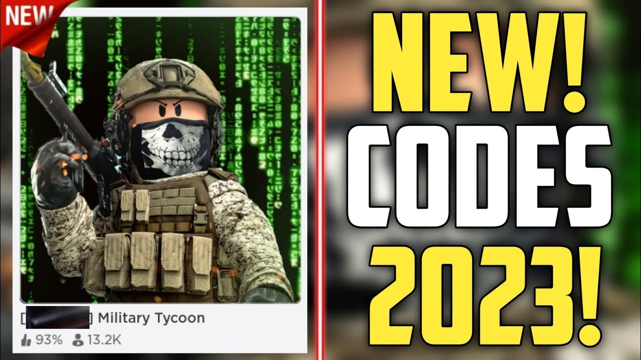 Military Tycoon codes December 2023