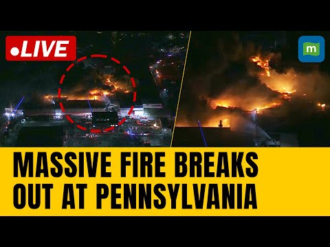 Live: Massive fire breaks out at Pennsylvania aerospace manufacturer | N18G Episode cover