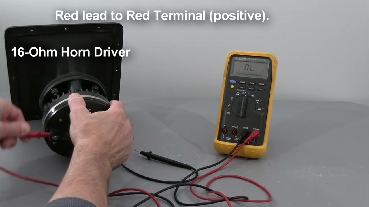 Testing Speakers with a Multimeter 4 Examples. YouTube
