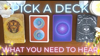 WHAT YOU NEED TO HEAR RIGHT NOW  Timeless Pick a Card Tarot Reading ✨
