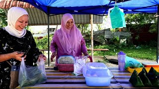 SUASANA JUALAN NASI KUNING IKAN TULAI SIMPANG JALAN TAMAN VICTORIA TAWAU sabahto