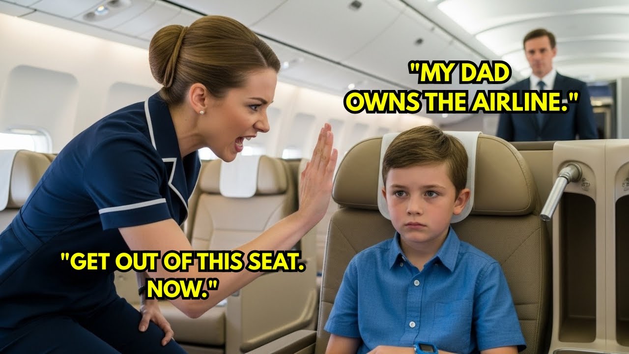 Flight Attendant Slaps Toddler In First Class — Panics Realizing He's SkyVista CEO's 4-Year-Old Son… - YouTube