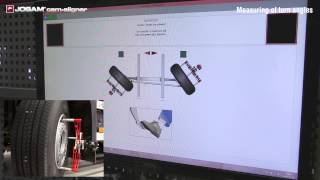 JOSAM cam aligner wheel alignment - Measuring turn angles