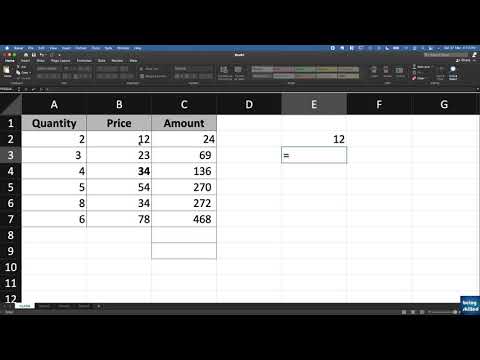 How to use arithmetic operations in Microsoft Excel? SUM, SUBTRACT, MULTIPLY, DIVIDE?