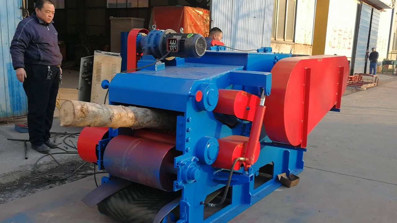 Wood Drum Chipper with 6 Blades Knives for Small Size Chips