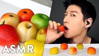 *ASMR* MARZIPAN FRUIT (No Talking) Soft Eating Sounds | Zach Choi ASMR