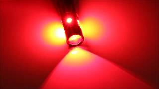 iJDMTOY 5-SMD H21W LED Brake Light Bulbs w/ Strobe/Flashing Feature Demo