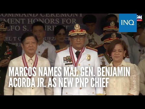 Marcos names Maj. Gen. Benjamin Acorda Jr. as new PNP chief | #INQToday