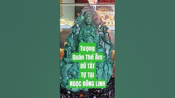Tượng Quan  Âm Tự Tại Ngọc Đông Linh ( Aventurine ) Tâm An trong bão giông - Bình Yên giữa sóng đời