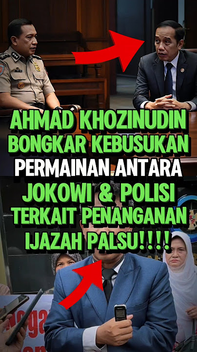 SHOCK!! AHMAD KHOZINUDIN EXPOSES THE ROTTEN POLICE OVER JOKOWI'S DIPLOMA #shorts #jokowidiploma