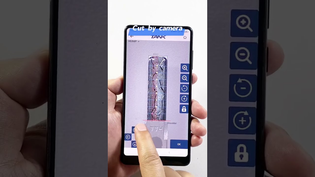 How to make HU66 key blank of Volkswagen via 2M2 TANK2 PRO. 