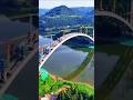 The Key Project of Yuntai Expressway The Cross River Arch Bridge
