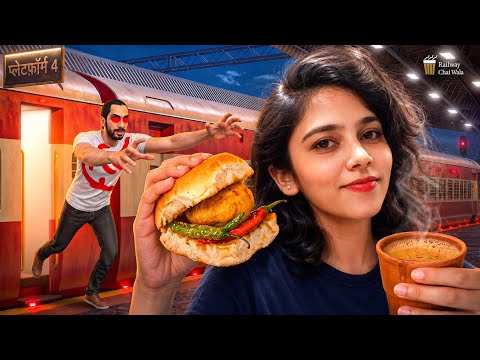 Selling CHAI at a Haunted Railway Station | Railway Chaiwala 