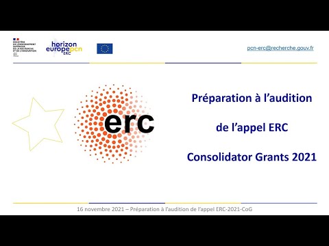 Préparation aux Oraux ERC CoG 2021