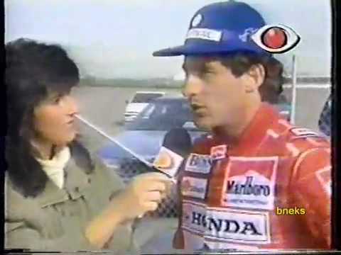 Ayrton Senna testando o F-Indy da Penske em 1992