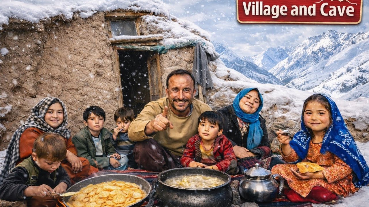 Village Life Inside a Cave – Surviving -45°C Winter