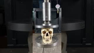 Skull vs 1000 KG Hydraulic Press | Science Test #shortvideo #viralshorts #hydrolics #usa #newyork