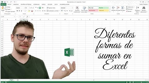 Diferentes formas de sumar en Excel