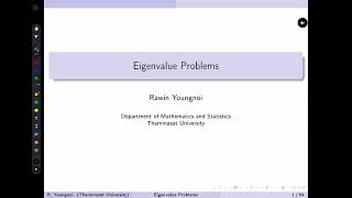 Eigenvalue Problems: 1  Motivation